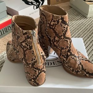 Steve Madden python ankle bootie